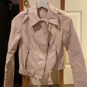 faux leather jacket